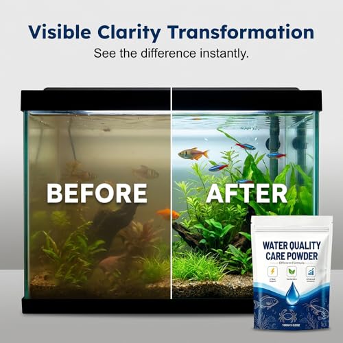 Aquatic Care Powder for Pond and Aquarium, 2026 Upgrade Aquatic Care Powder for Fish Shrimp & CrabEasy-Mix Pond and Aquarium Water Care Support, Maintenance Friendly Daily Water Care, 100g (3)