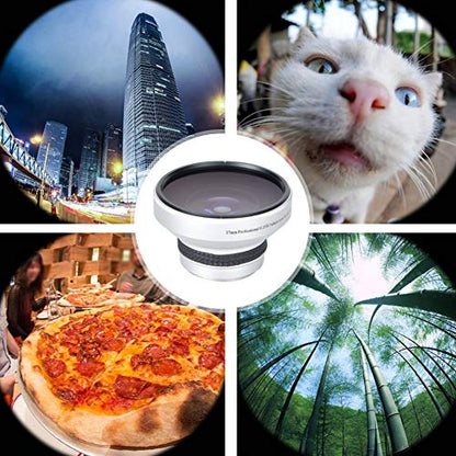 Camera Lens, 37mm 0.25X Super Fisheye Lens Additional Lenses Optical Glass Camera Photography Lens for 37mm Caliber Camera Lenses
