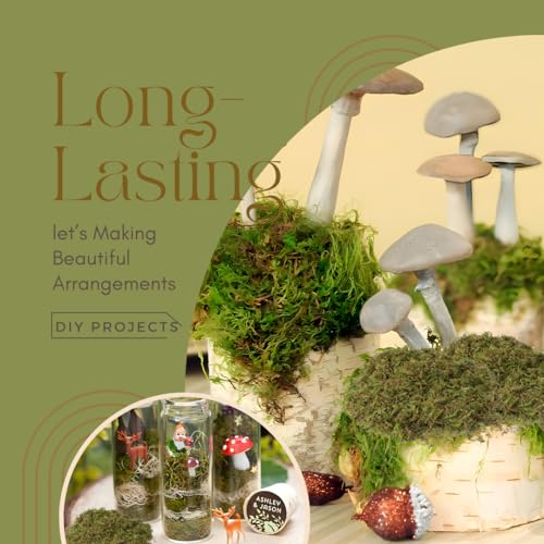 USMOLA Fake Moss, 8 OZ Green Moss for Potted Plants, Artificial Moss for DIY Crafts Home Decor Table Centerpieces Wedding Decoration (Fresh Green 225gr)