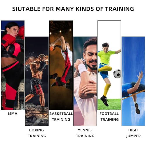 Boxing Resistance Bands, Full Body Physical Workout Trainer | Leg Strength and Agility Speed Trainer, Power Punch Pro for MMA, Volleyball Basketball Football Training Equipment
