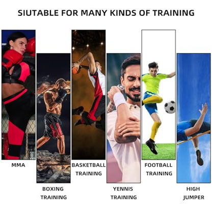 Boxing Resistance Bands, Full Body Physical Workout Trainer | Leg Strength and Agility Speed Trainer, Power Punch Pro for MMA, Volleyball Basketball Football Training Equipment