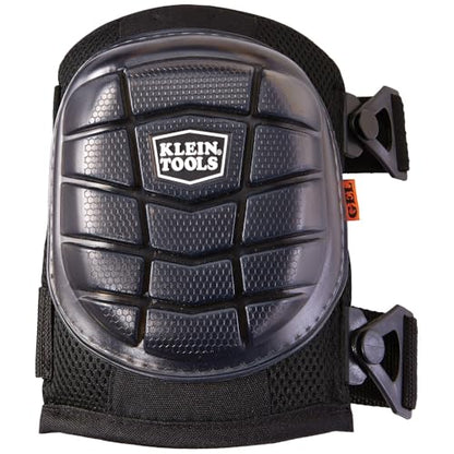 KLEIN TOOLS 60184 Knee Pads, Lightweight Gel Knee Pads with Slip Resistant Rubber Caps and Adjustable Straps, Great for Construction, Black - size: Lightweight