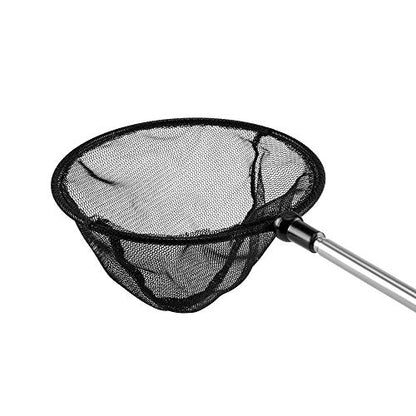 Lpraer Aquarium Fish Net with Extendable Stainless Steel Long Handle Fine Mesh Net for Fish Tank - size: 5 inch