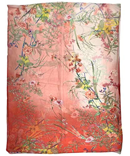 Xyueanlo Scarfs for Women Lightweight Scarves Fashion Print Floral Pattern Scarf Shawls - color: F-red