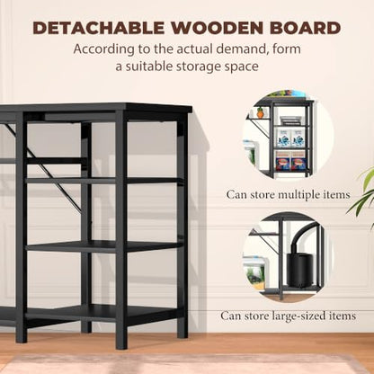 GRLEAF 20-40 Gallon Aquarium Stand: 800LB Capacity, Built-In Power Outlets, 3-Tier Shelves for Fish Tank Accessories Storage, Heavy-Duty Steel/Wood Hybrid for Fish & Reptile Tanks | Excludes Tank - size: 30-40 Gallon