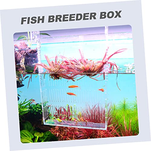 TOYANDONA Hanging Fish Breeding Box for Betta Fish Tank with Divider Easy to Clean Isolation Tank Increases Survival Rate Aquarium