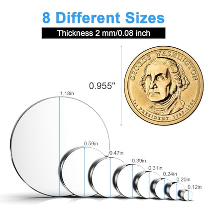 Magnets, Caturledas 600 Pack 8 Different Sizes Small Round Magnetic Rare Earth Neodymium Fridge Magnet for Home Kitchen Office School Hobby Handcraft Woodworking Miniature Model Base, Silver - size: Mix-8 Sizes