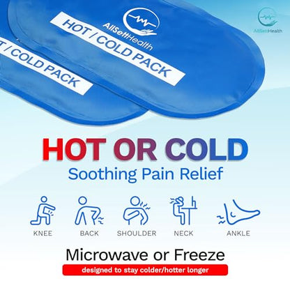 Ice Packs for Injuries Reusable for Swelling & Pain Relief – Soft Gel Ice Packs Reusable, Cold Packs for Injuries, Soft Ice Packs for Sprains, Bruises & Recovery, 10.5 x 5 Inch (4 Pack) - style: 10.5 x 5 Inch (4 Pack)