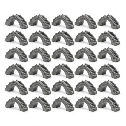 30PCS Miniature Bridge Resin Arch Bridge Model for Aquarium | Detailed Mini Scale Mini Resin Arch Bridge Figurines For Dollhouse Scenes Aquariums Diy Crafts