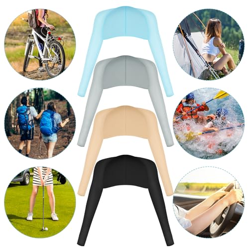 Yookat 4 Pieces Cooling Shawl Golf Cooling Shawl Arm Sleeve Sun Protection Golf Shrug for Women Men Outdoor Sports - color: Black, Gray, Nude, Blue
