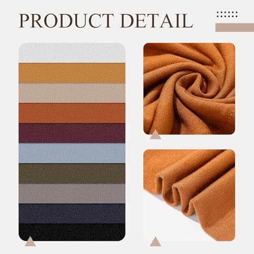 Chicingyou 10 Pieces Cotton Hijab Undercap for Women Scarf Inner Hijab Cap Chemo Headwear Chemotherapy Headwear Islam Muslim Under Scarf Turban Unisex Soft Hat Stretch Bonnet Tube Cap