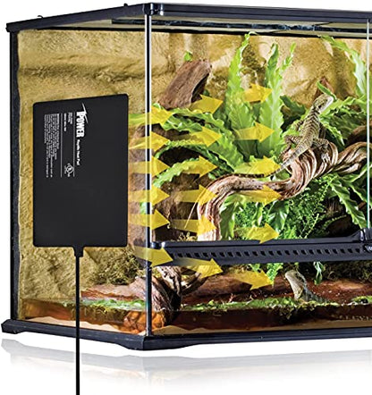 iPower 8 by 12-Inch 16W Reptile Heat Mat, Under Tank Warmer Terrarium Heat Pad for Turtles Lizards Frogs and Other Small Animals, Multi Sizes - size: 8" x 12", style: Heat Pad