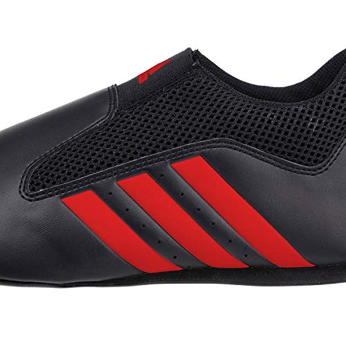 adidas Men's Taekwondo Karate Martial Arts Shoes Adult Kids Women Contestant Trainers - color: Black/Red, size: 3