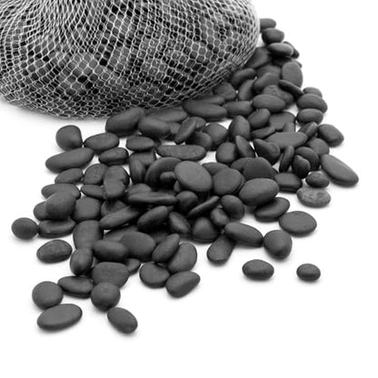 Royal Imports River Rocks, Aquarium Gravel – Black 0.5"- 0.75" - 30 lbs | Decorative Ornamental Vase Filler Pebbles for Potted Plants, Terrariums, Vases, Succulents, Fish Tank Gravel, DIY & Crafting - size: Small - 30 lbs, style: Black