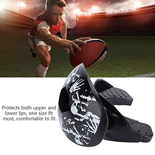 Mouthguard, Sports Teeth Protector for Boxing and Football ¨C 4 Colors Food Grade Silicone (Skeleton Pattern)
