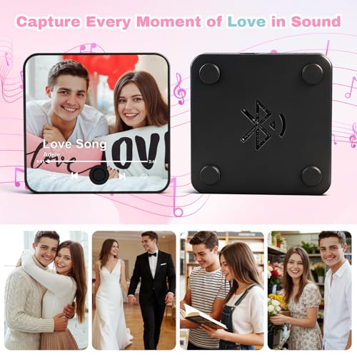 Custom Music Fridge Magnet-Music Refrigerator Magnets Personalized with Photo Song Player Spotify Music Personalized Mothers Day Birthday Gifts for Mom Him Her Women Men - color: Custom-valentines