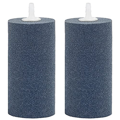 Pawfly 2 PCS Large Air Stones Cylinder, 4 x 2 Inch Aerator Bubble Diffuser for Ponds, Aquarium or Fish Tank - size: 4x2" (2 Pack)