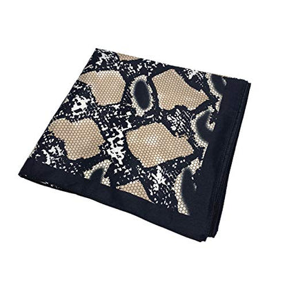 YOUR SMILE Silk Like Scarf Women's Fashion Pattern Large Square Satin Headscarf Headdress - color: 105