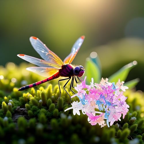 30Pcs Dragonfly Orchid Support Clips, Garden Plant Vine Holder, Support Clips Creative Plant Cages Supports