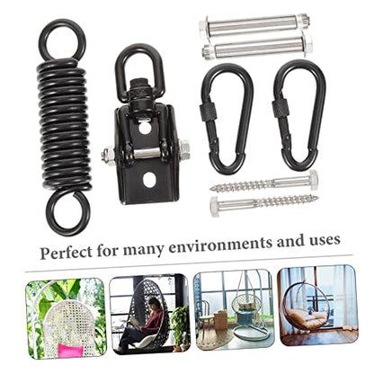 Kisangel Heavy Duty Stainless Steel Hanger Set for Punching Bags Easy to Install Resistant Bracket for Home Use Smooth Rotating Design for Sandbags and Hammocks