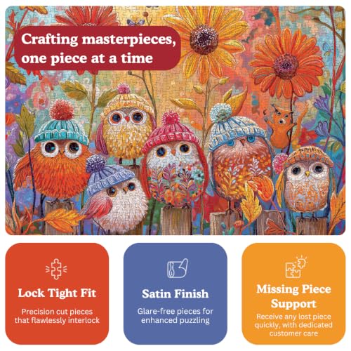 Cross & Glory | Jigsaw Puzzles for Adults | A Cozy Little Parliament - color: Cozy Little Parliament