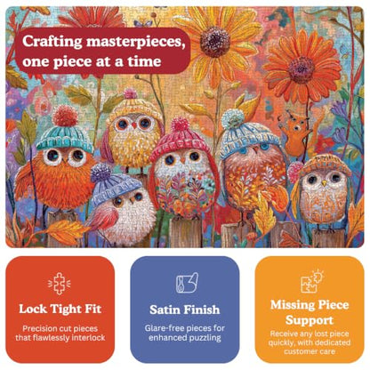 Cross & Glory | Jigsaw Puzzles for Adults | A Cozy Little Parliament - color: Cozy Little Parliament