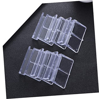 NUOBESTY 10pcs Acrylic Fish Tank Cover Support Brackets for Aquarium Glass Clear Aquarium Rack Holder Safe Practical Fish Tank Cover Support