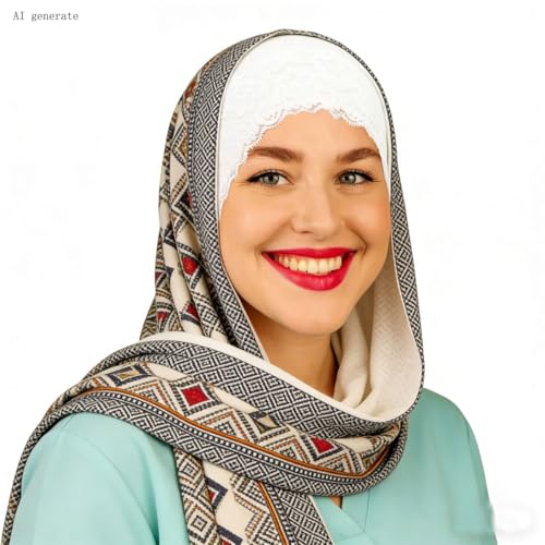 4Pack Women Hijab Undercap, Non Slip Hijab Cap, Solid Color Inner Under Scarf for Women