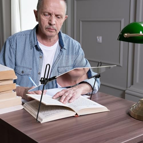 3X Desktop Reading Magnifier - Full Page Magnifying Glass,Low Vision & Seniors, for Reading Books,Small Print,Magazines,Documents.