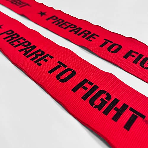 Geezers Prepare to Fight Hand Wraps - color: Red, size: 5m