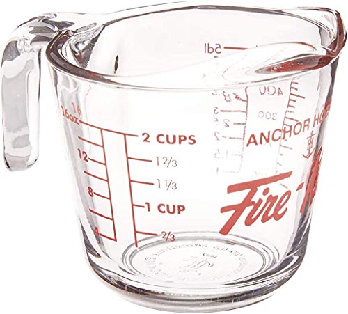 Anchor Hocking Fire-king 16 Oz Glass Measuring Cup - size: 2-Cup
