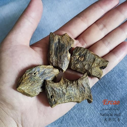 Chinese Natura Kynam Agarwood （Qinan Oud） - Boasts a Distinctly Unique Aroma, Ideal for Home Incense, Meditation & More | Sustainable Harvesting (Weight 20g -Upper Medium Grade -Block) - color: Weight 20g -Upper Medium Grade -Block