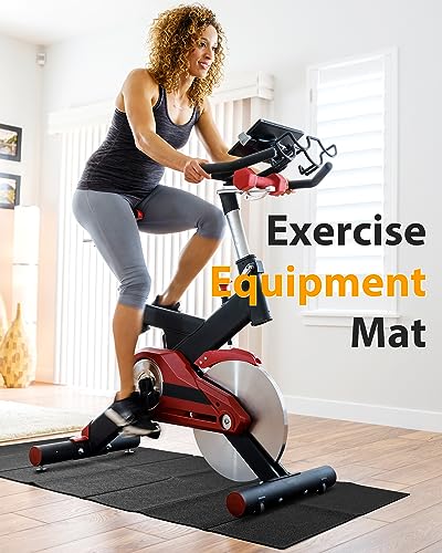 Foldable Treadmill Mat for Carpet - Walking Pad Mat for Home | Treadmill Mat for Hardwood Floors, Waterproof, Non-Slip, Rubber, for Bike/Exercise Equipment/Elliptical, Shock Absorbing - size: 68"L x 24"W x 0.2"Th