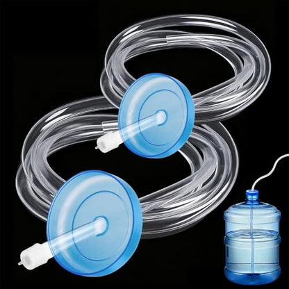 2-Pack Silicone Water Pump Hose, 1/4 in ID 3.3FT | Food Grade Tube, For 5-Gallon Electric USB Manual Automatic Drinking Water Pump, Desktop Water Dispenser & Home Brewing