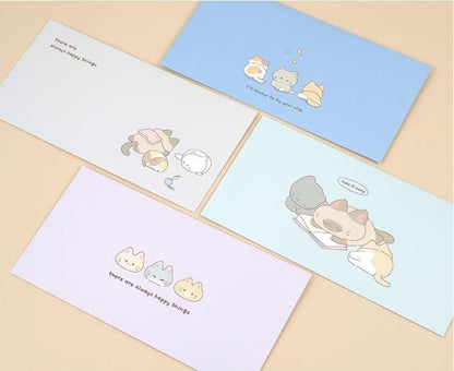 16 Pcs Money Envelopes Cash Envelopes, 8 Designs, 3.5 x 7 Inch (Cat) - style: Cat