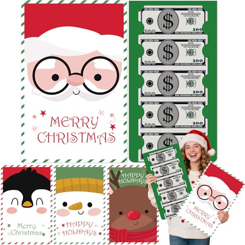 4 Pack Extra Large Christmas Envelope Money Holder Gifts with Cash Card Slots, 14x9 Inch Oversize Surprise Christmas Gift Cash Card Holders for Kids Adults, Fun Ways to Give Money Ideas - color: Red+Red+Green+Green (4 Pack Oversize Envelope)