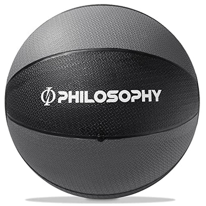 Philosophy Gym Medicine Ball - Weighted Fitness Non-Slip Ball - style: 20 LB