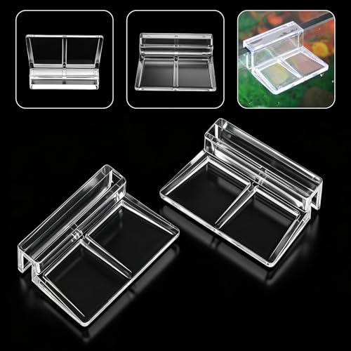 6Pcs Aquarium Lid Clips 5mm Rimless Aquarium Glass Top Clips | Acrylic Clear Tank Lid Support Holder Clips for Rimless Aquariums