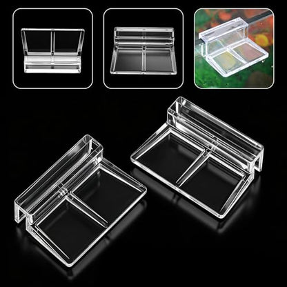 6Pcs Aquarium Lid Clips 5mm Rimless Aquarium Glass Top Clips | Acrylic Clear Tank Lid Support Holder Clips for Rimless Aquariums