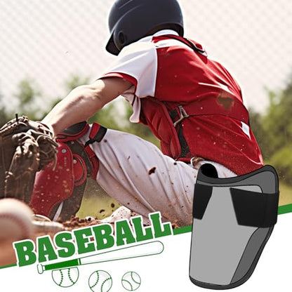 Silipull 3 Pcs Guard Strap for Wrist Elbow and Leg Guards Adjustable for Desired Guard Compression Leg Guard Replacement Strap for Baseball and Softball Player, Black, 12.25" x 2"