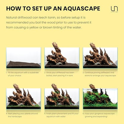 Ultum Nature Systems Driftwood - Amazon Drift Wood for Fish Tank, Planted Tank, Terriarium, Paludarium - Versatile Natural Driftwood Decor, Events Wood Centerpiece - Amazon Wood, Medium (9-16") - size: 9-16" 1-Pack