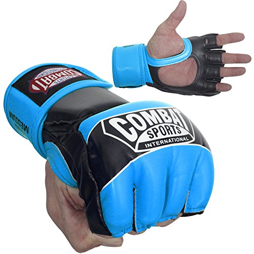 Combat Sports Pro Style Grappling MMA Gloves - color: Red, size: Large