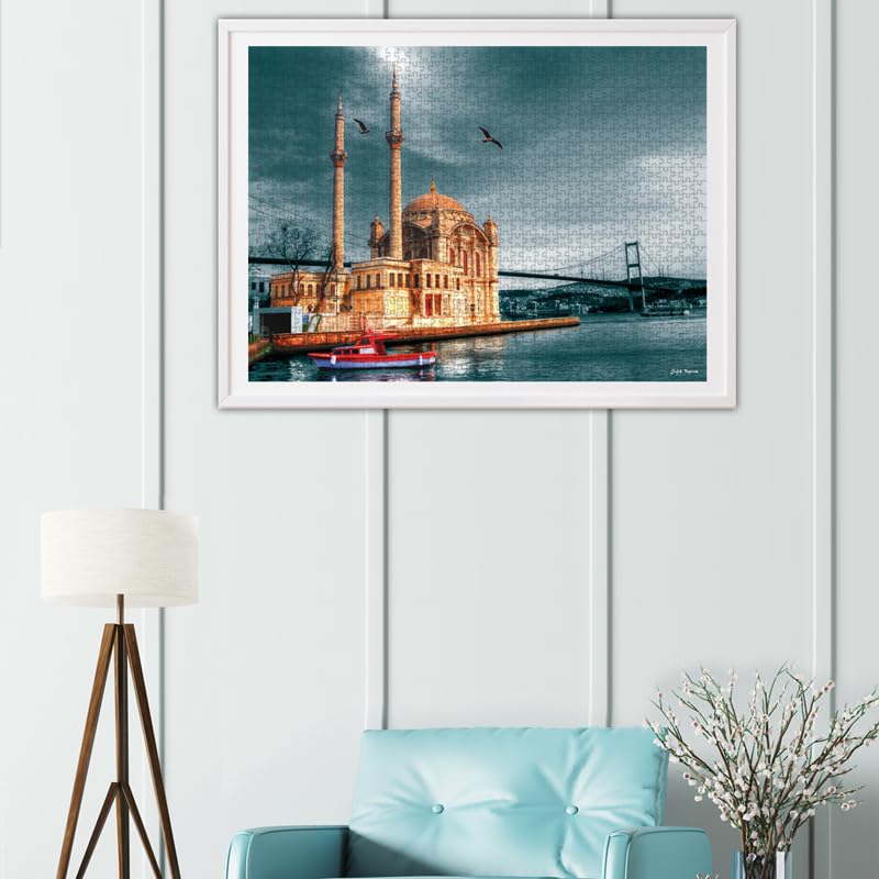 Anatolian Puzzle - Ortakoy Mosque (Nostalgia), 1000 Piece Jigsaw Puzzle, #3171 - color: Ortaköy Cami Nostalji