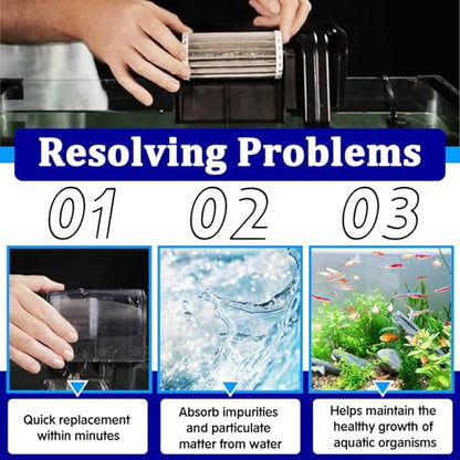 4PCS PRBW150B Bio-Wheel Aquarium Filter Compatible with Marine-Land Penguin 150B, Aquarium Filter Replacement for Hanging Filter for Assembly Bio-Wheel 150 Fish Tank