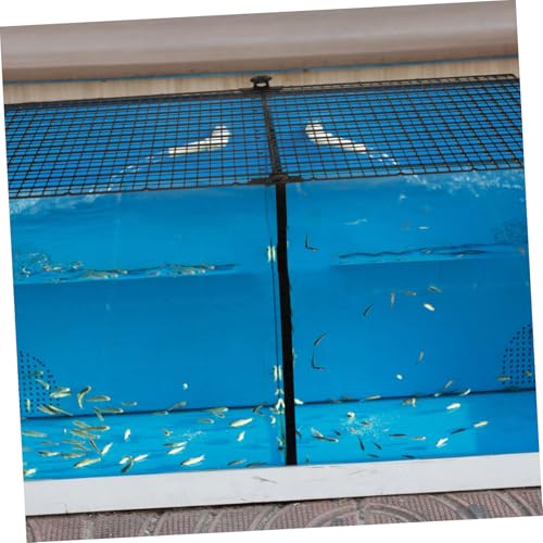 Fish Tank Divider Panel with Suction Cups Aquarium Separator Anti-Jumping for Aquariums Isolation Board for Fish Habitat Expansion and Tank Compartmentalization Black