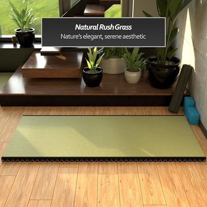 Red Lantern Half California King Tatami Mat - size: California King (36 in x 84 in)