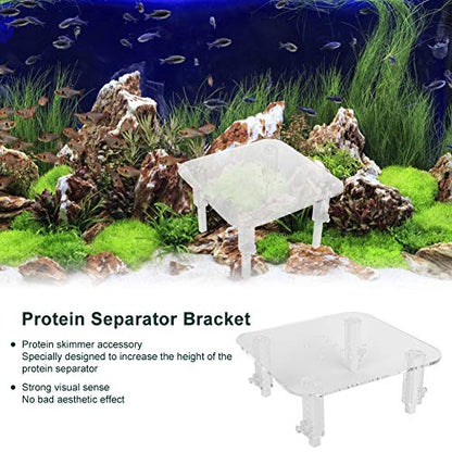 Protein Skimmer Stand Protein Separator Bracket Adjustable Height | Acrylic Bracket Protein Separator Heightening Accessories for Aquarium Fish Tank - size: Middle