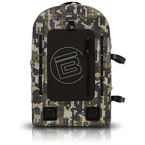 BOTE Highwater Waterproof Backpack 28L | Submersible Laptop Dry Backpack | 100% waterproof 28L backpack with submersible gear protection - color: Verge Camo
