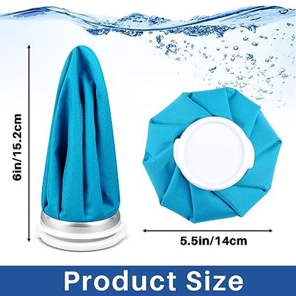 Honoson 4 Pack Reusable Ice Pack for Injuries, Ice Bags Hot Water Bag for Hot & Cold Pain Relief No-Leak Elastic Breathable for Muscle, Joint Pain Swelling, Sports & Home Use(Classic Pure Style) - style: Classic Pure Style