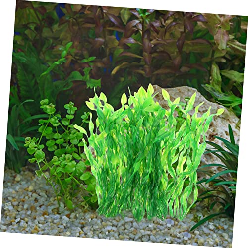BESPORTBLE 10Pcs Realistic Underwater Kelp Grass Aquarium Landscape Props Fish Tank Water Plants Decor for Natural Fish Habitat and Home Desktop Decoration